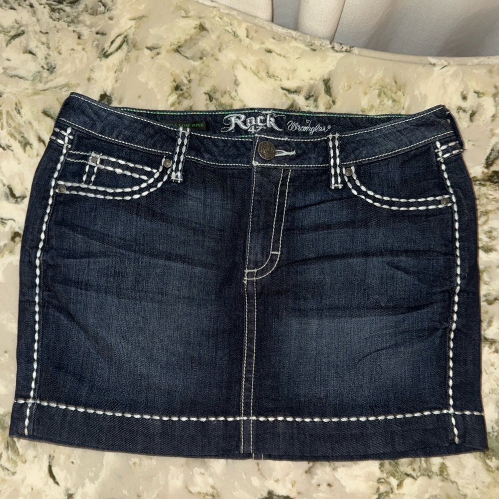 VINTAGE Rock 47 by Wrangler Ultra Low Rise Mini Skirt - size M